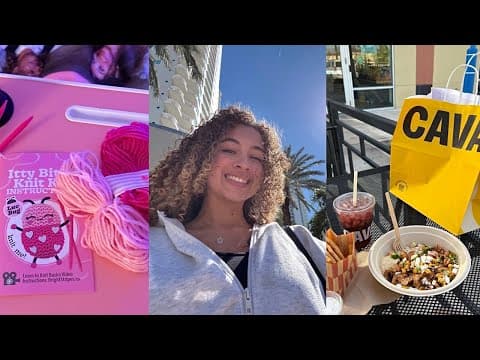 Life of A Self Employed Girl in Her 20s | Learning to Knit, Trying CAVA, Solo Dates, Rants, & More