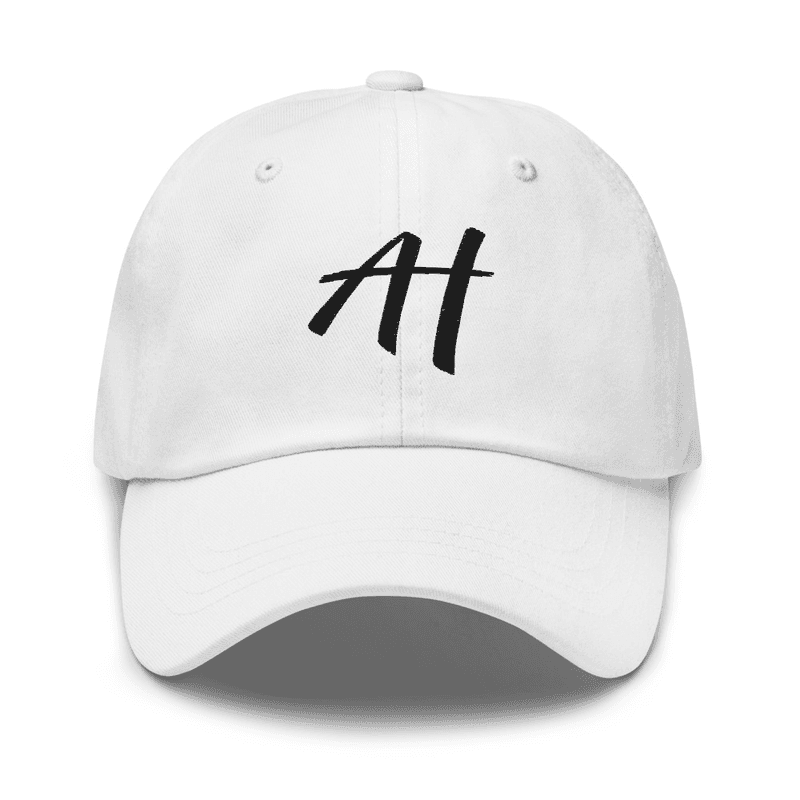 "AH" Dad hat - "AH" Dad hat / White