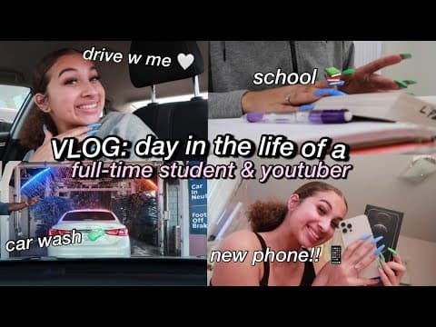 Vlog: a Day in the Life of a Full-Time Student and Youtuber... | Alyssa Howard 💗